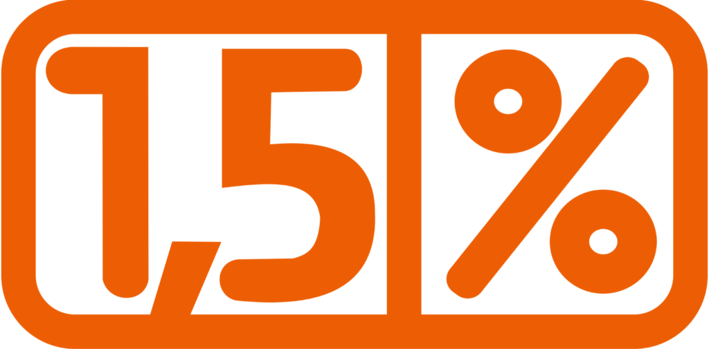logo 1,5 procent